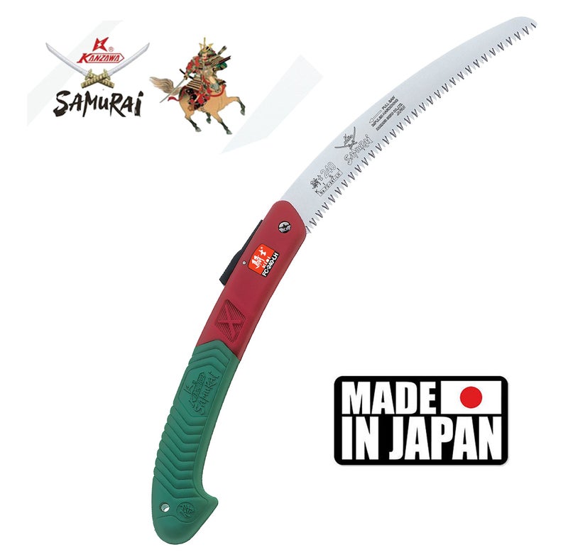 Samurai KISI FC-240-LH / 9 1/2" (24cm) Folding Curved Blade Saw Made in Japan - Image 5